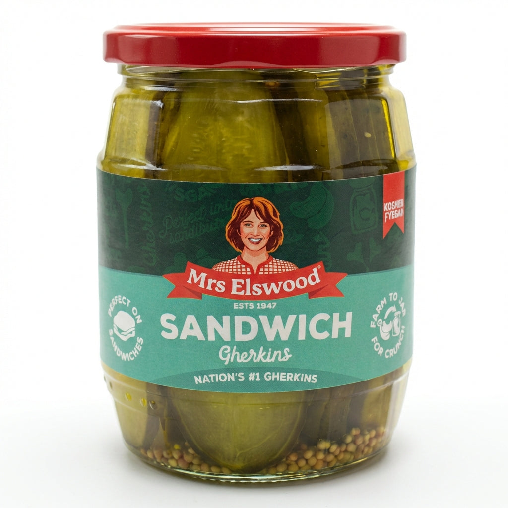 Mrs Elswood Sandwich Slice Cucumbers 540G