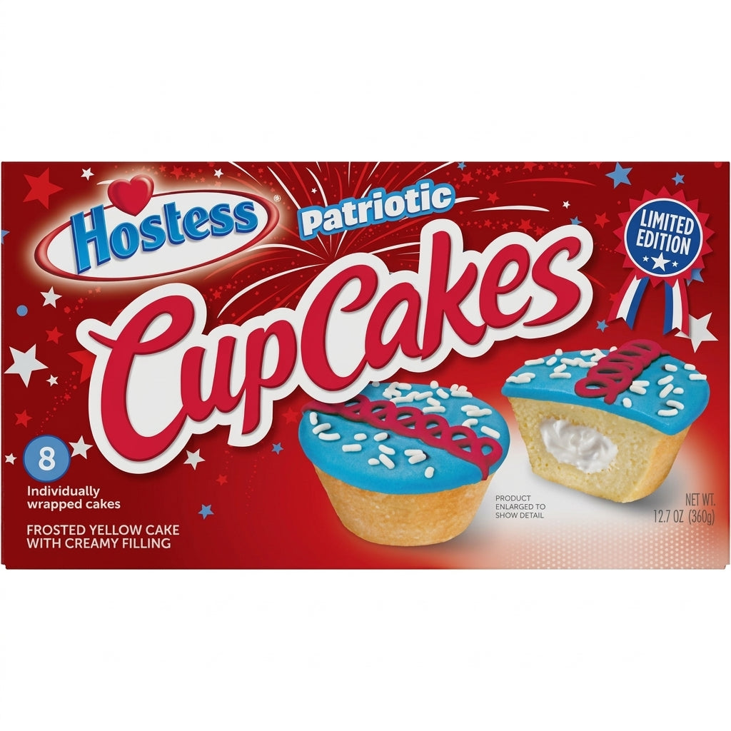 Hostess Limited Edition Patriotic Cupcakes 12.7oz