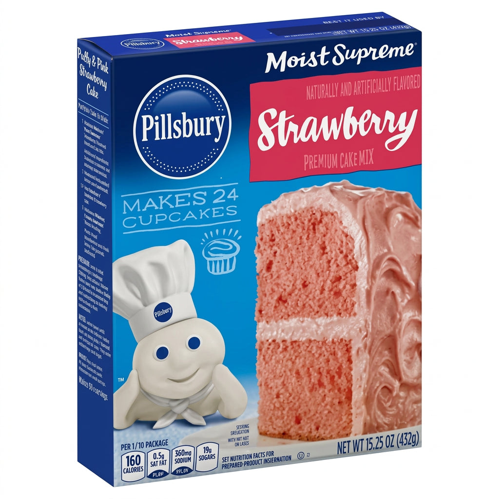 Pillsbury Moist Supreme Strawberry Premium Cake Mix 15.25oz