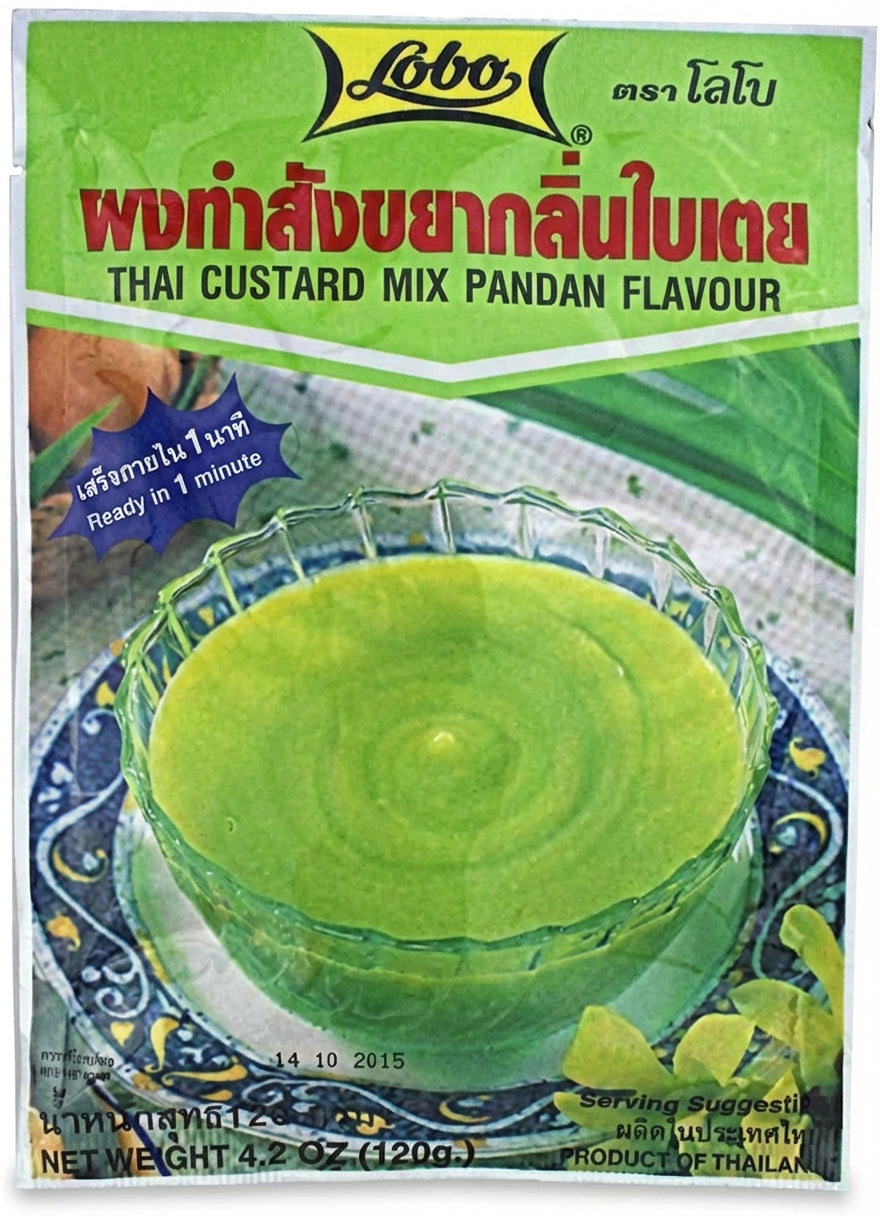 Lobo Thai Custard Mix Pandan 120G