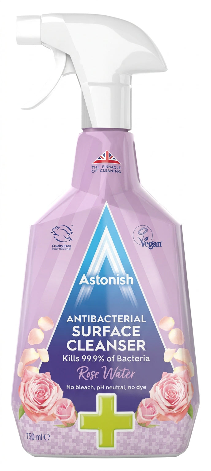 Astonish Antibacterial Surface Cleaner Trigger - Rose Water 750ML