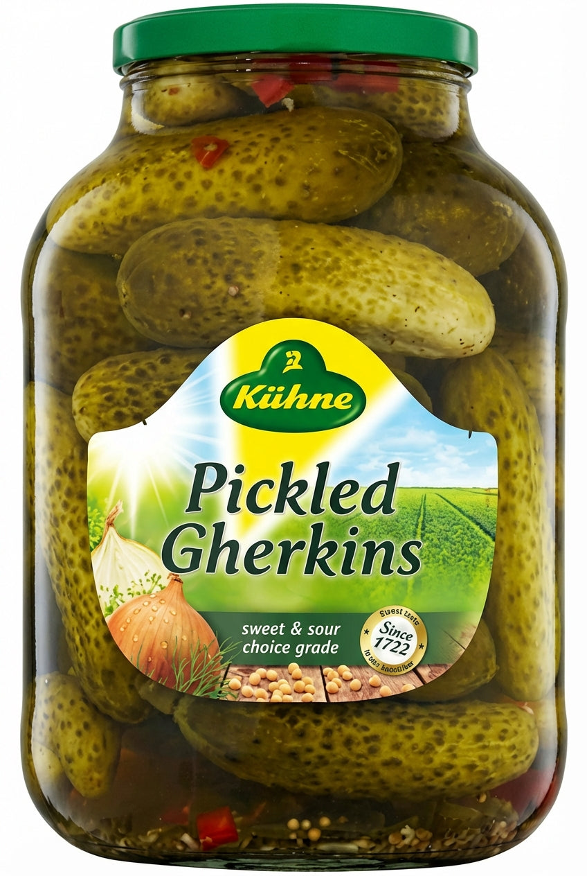 Kuhne Pickled Gherkins 2.45KG