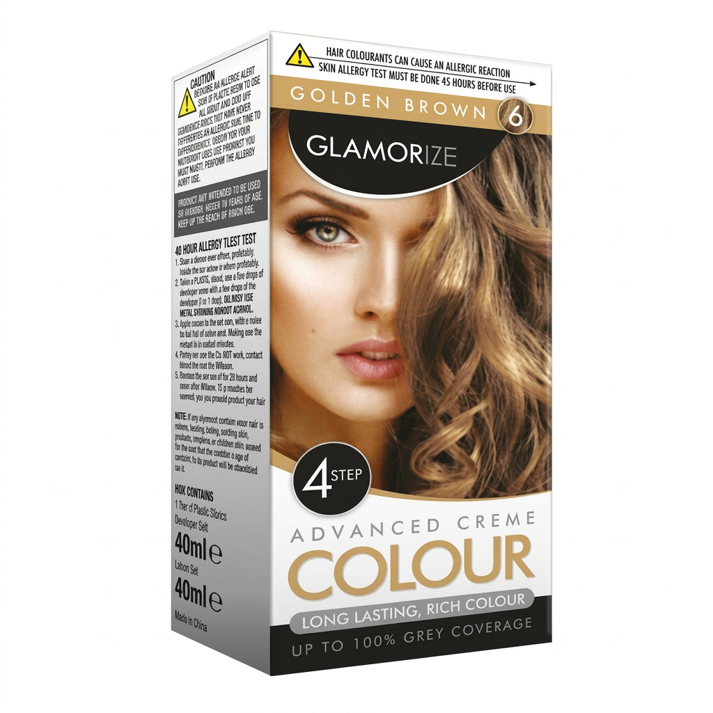 Glamorize Golden Brown Hair Dye No.6