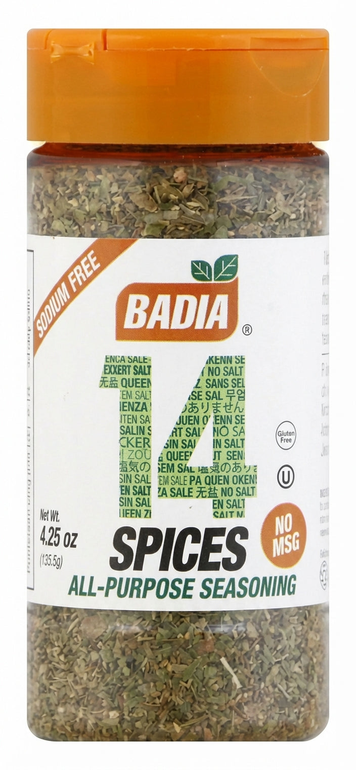 Badia 14 Spice All Purpose Seasoning 120.5G (4.25OZ)