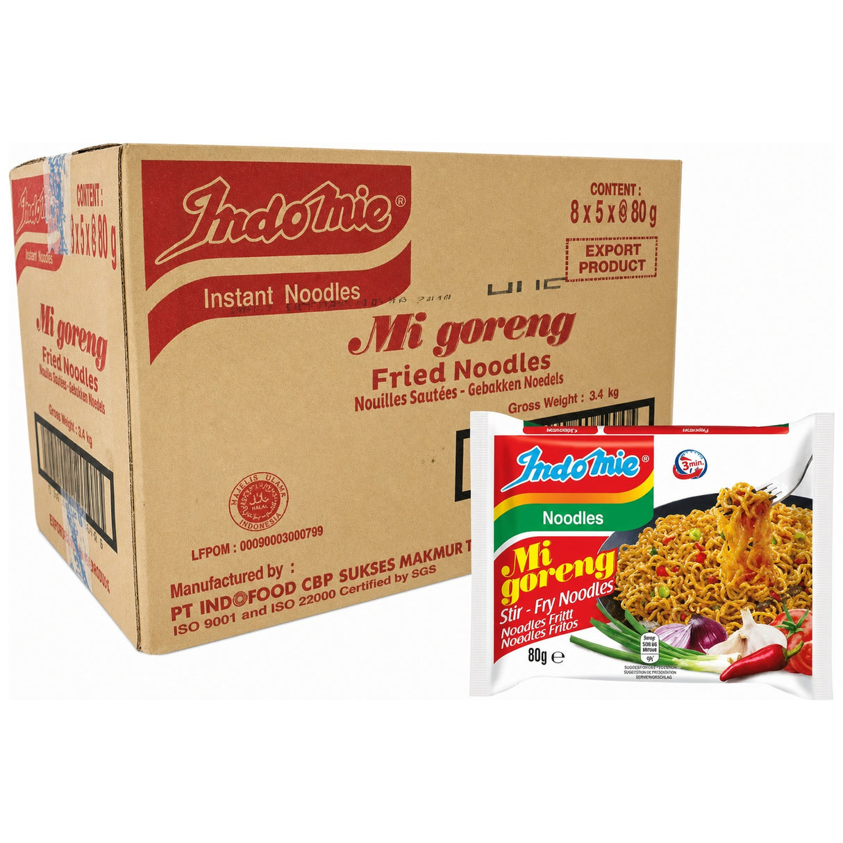 Indomie Mi Goreng Fried Noodles 80G (Case 40)