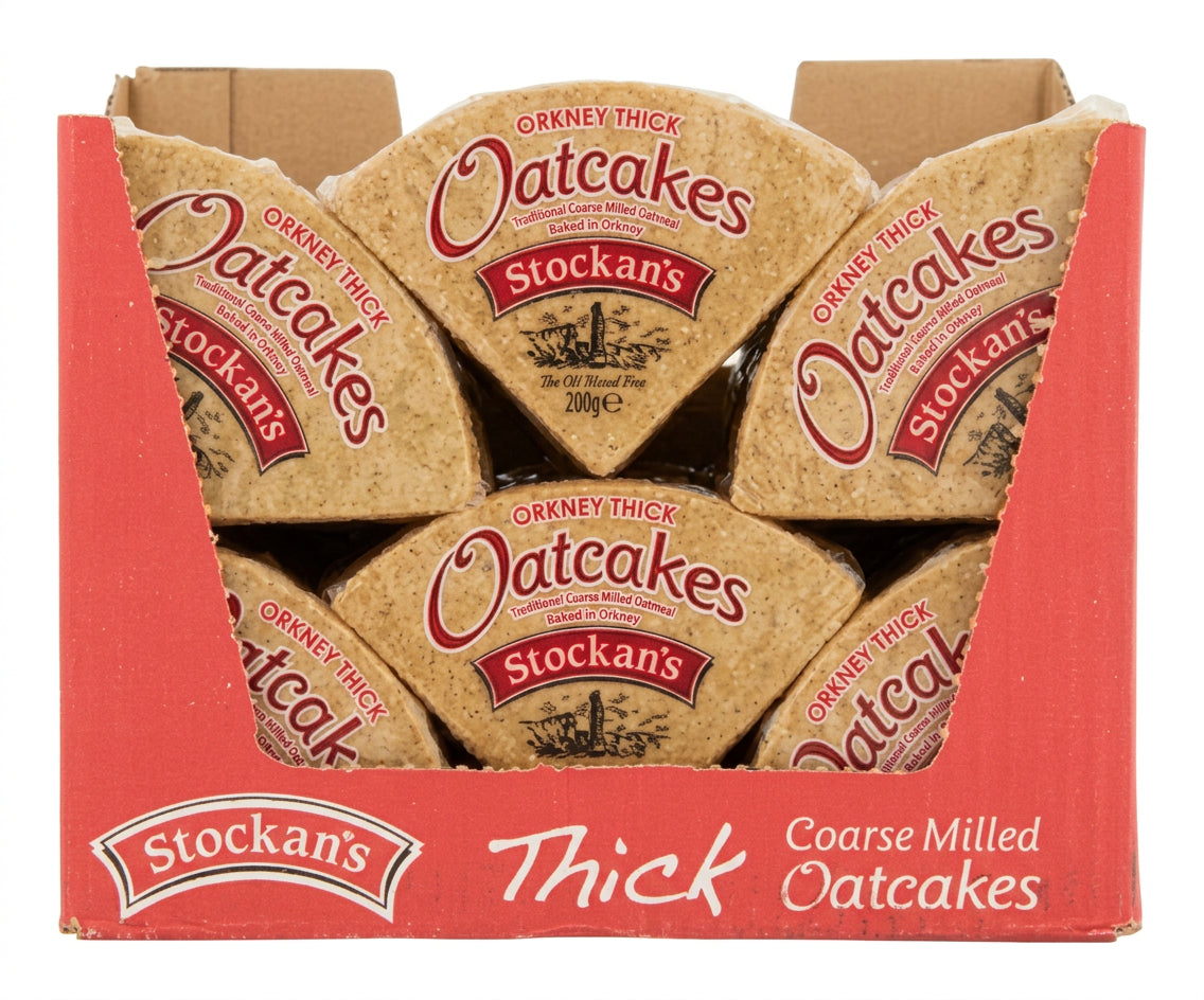 Stockans Thick Triangular Oatcakes 200G (Case of 24)