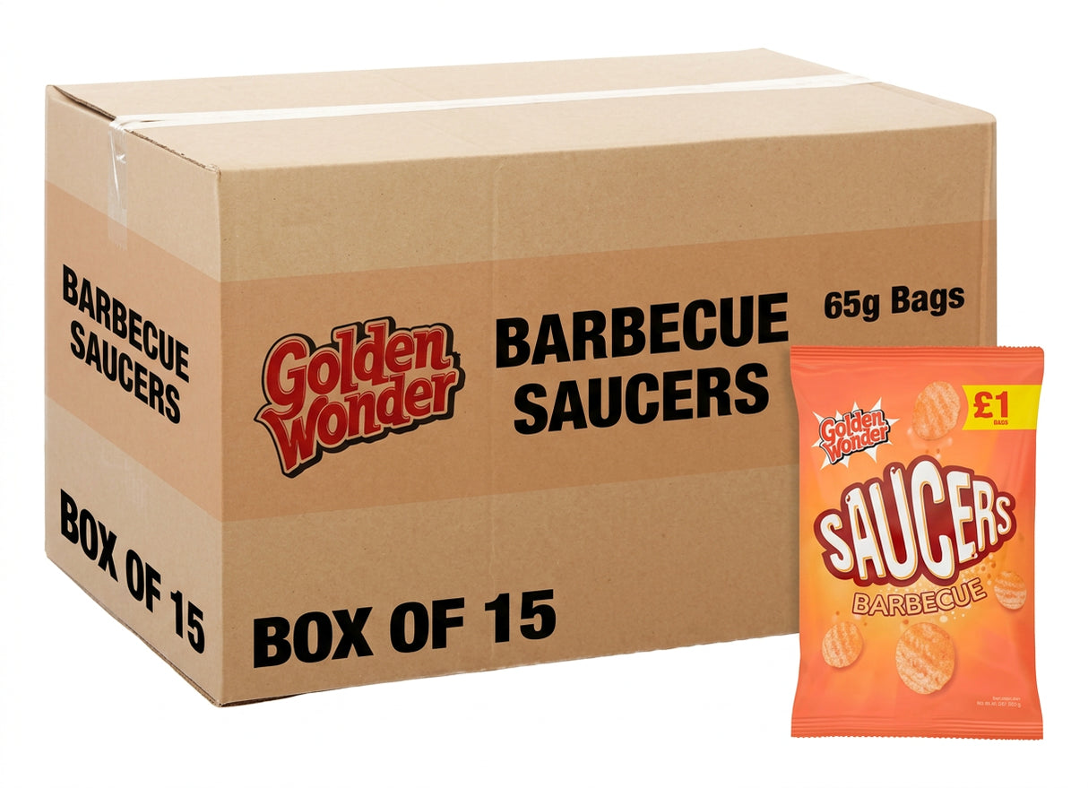Golden Wonder Saucers Bbq 65G (Case of 15)