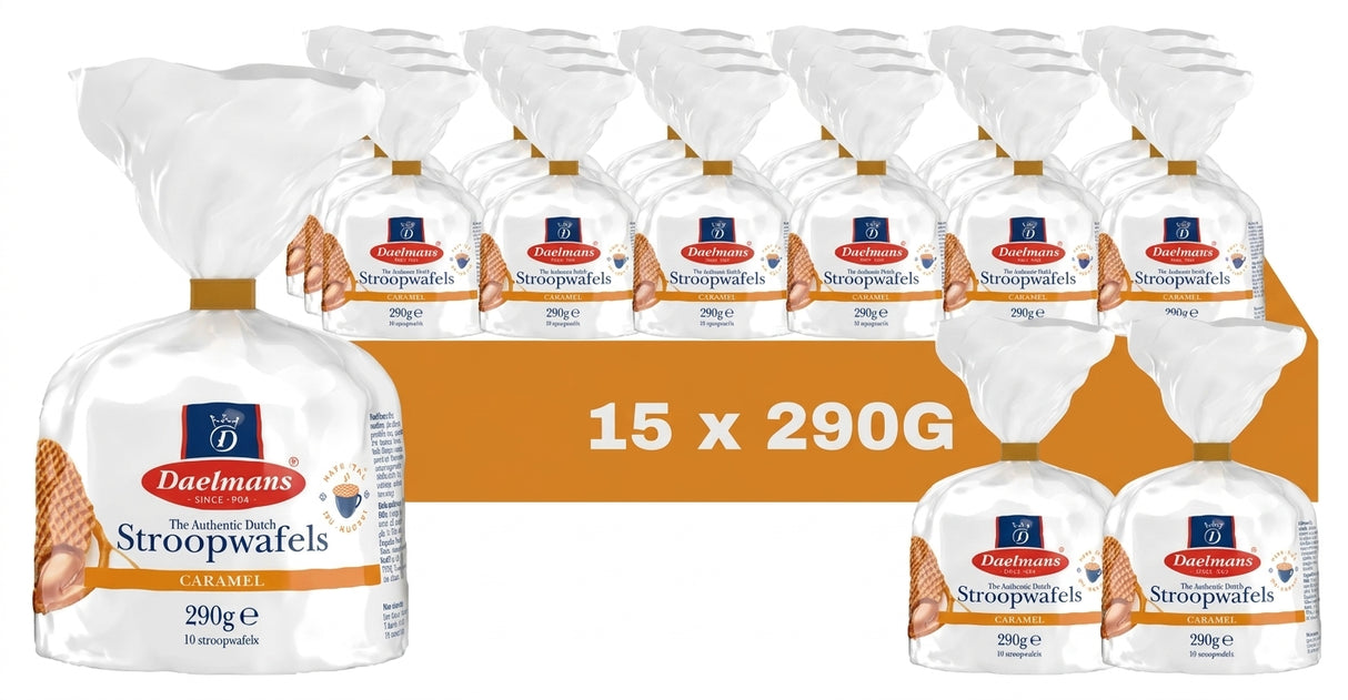 Daelmans - Caramel Stroopwafels 290G (Case of 15)