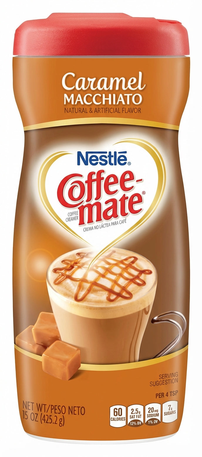 Coffee Mate Powder Caramel Macchiatto 15Oz