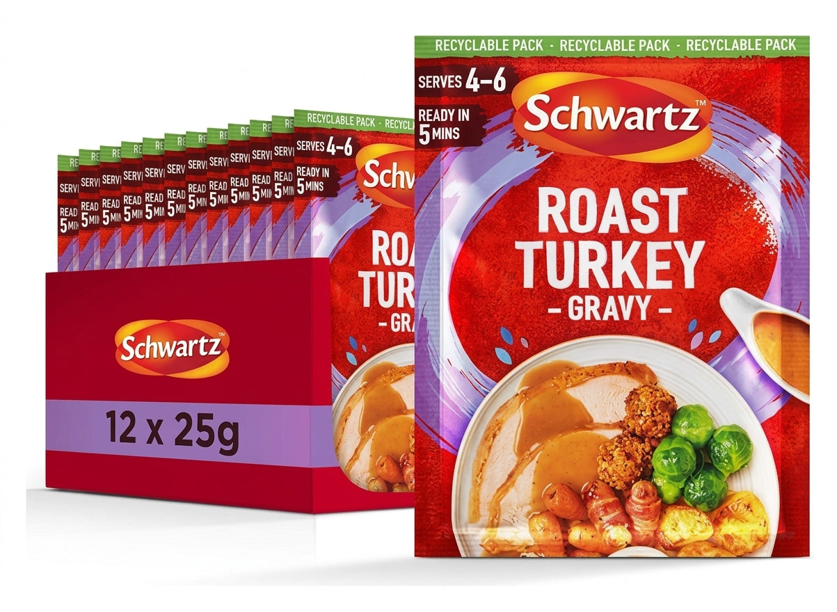 Schwartz Roast Turkey Garvy Mix 25G (Case of 12)