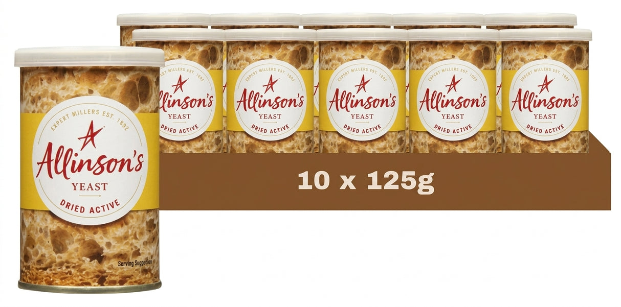 Allison's Dried Yeast 125G (Case of 10)