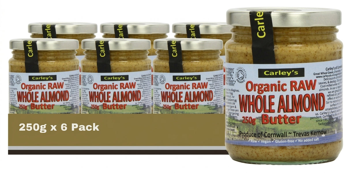 Carley's Raw Whole Almond Butter 250G (Case of 6)