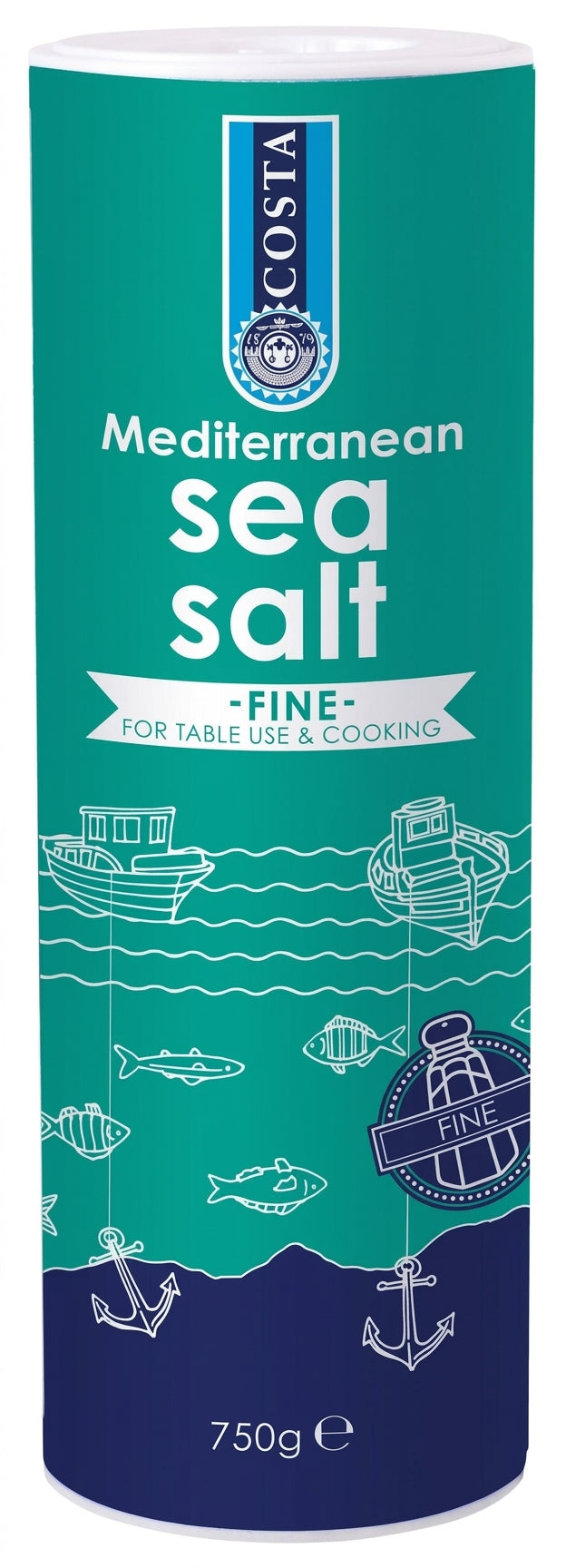 Costa Fine Sea Salt 750G