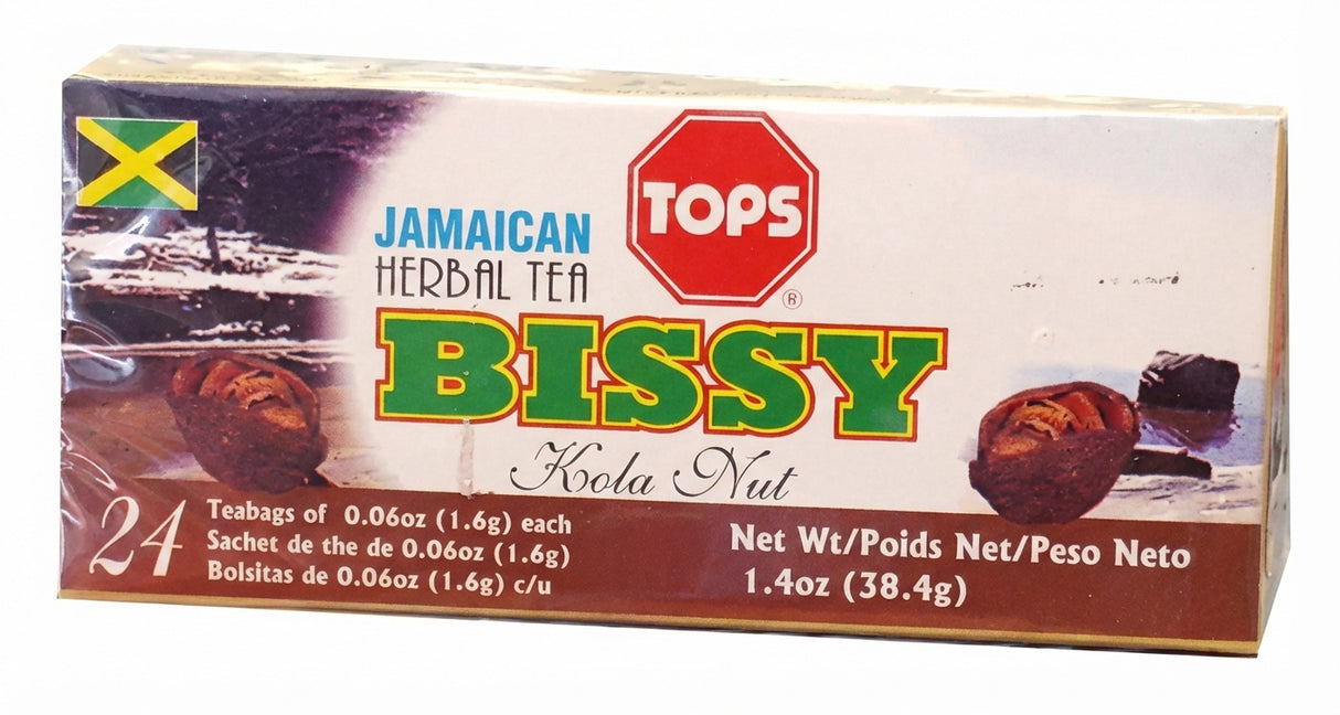 Tops Bissy Kola Nut Jamaican Herbal Tea 43.2G **Expiry 14 April 2024**