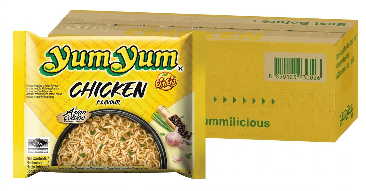 YumYum Chicken Flavour Noodles 60G (Case of 10)