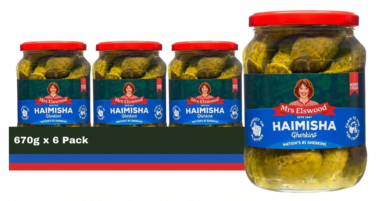 Mrs Elswood Haimisha Cucumbers 670G (Case of 6)