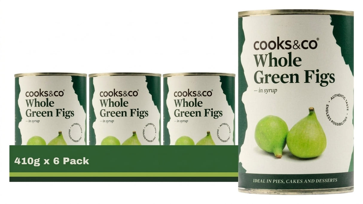 Cooks&Co Green Figs In Syrup 410G (Case of 6)