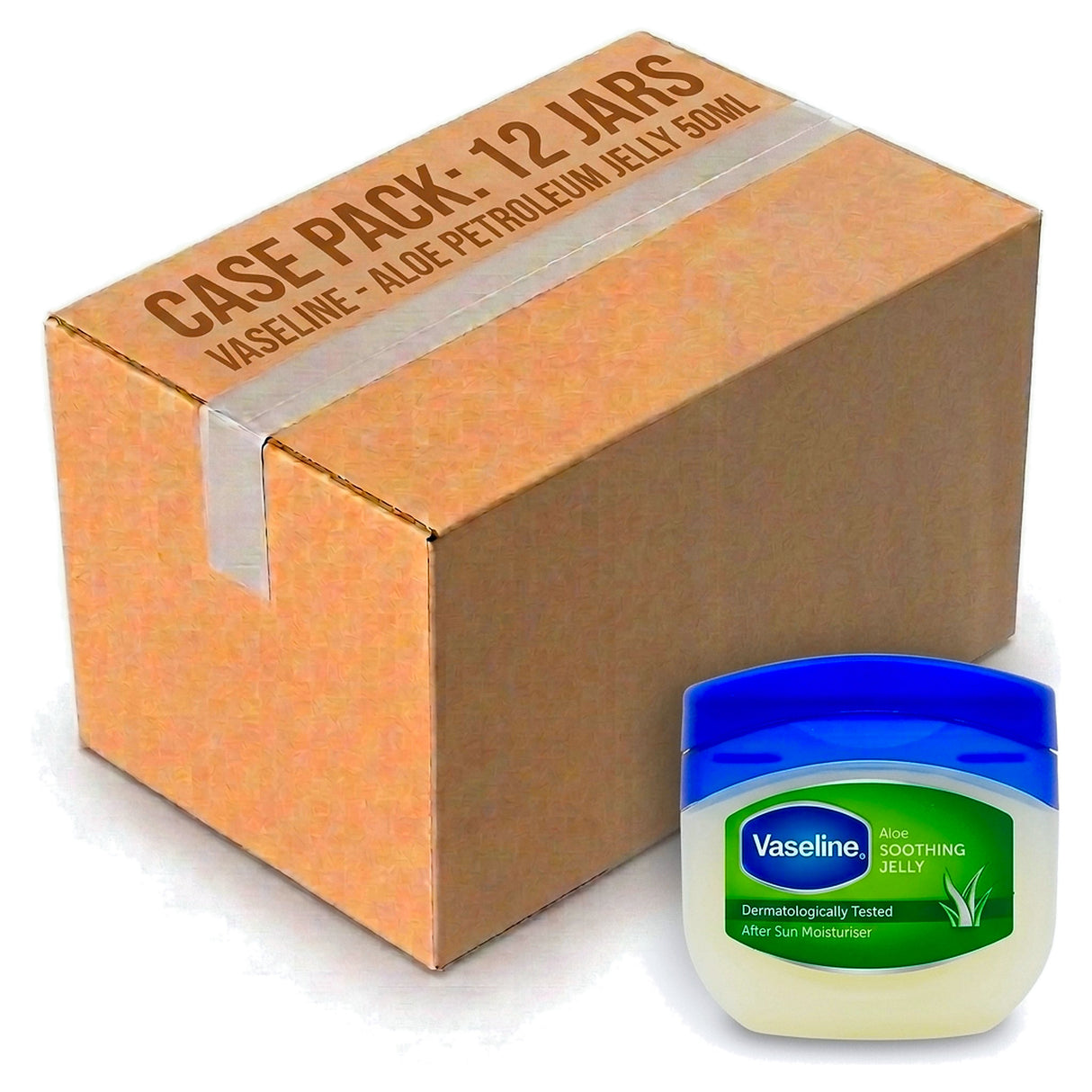 Vaseline Petroleum Jelly Aloe 50ML (Case of 12)