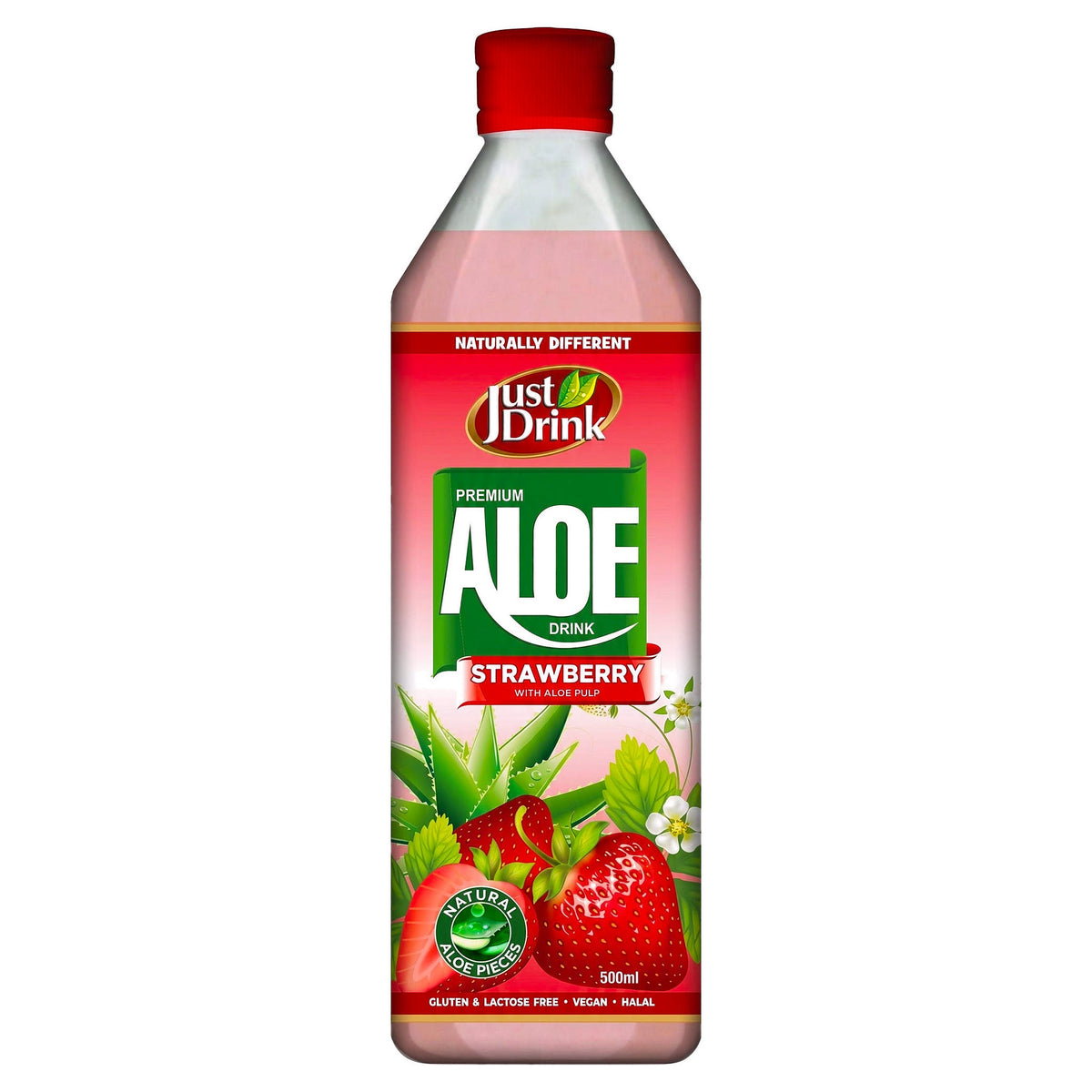 Just Drink Strawberry Premium Aloe Vera 500Ml