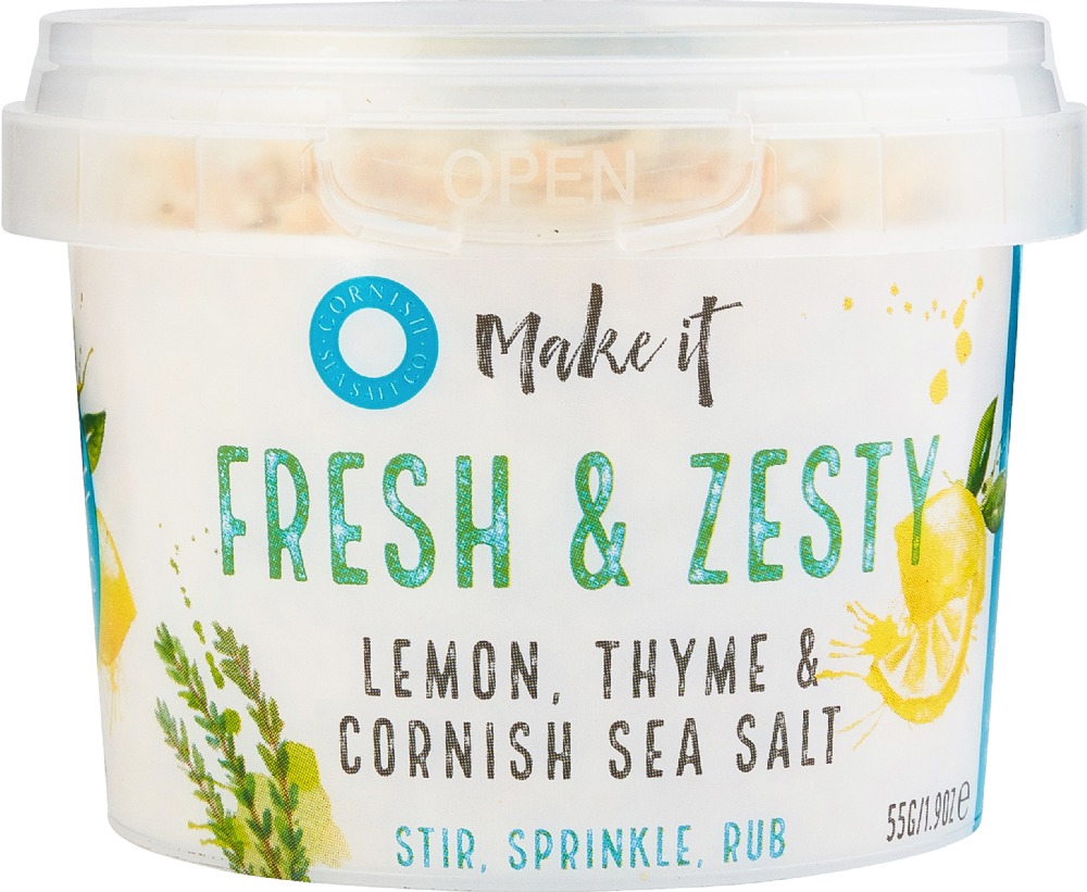 Cornish Sea Salt Co. Fresh & Zesty Lemon, Thyme Sea Salt 55G
