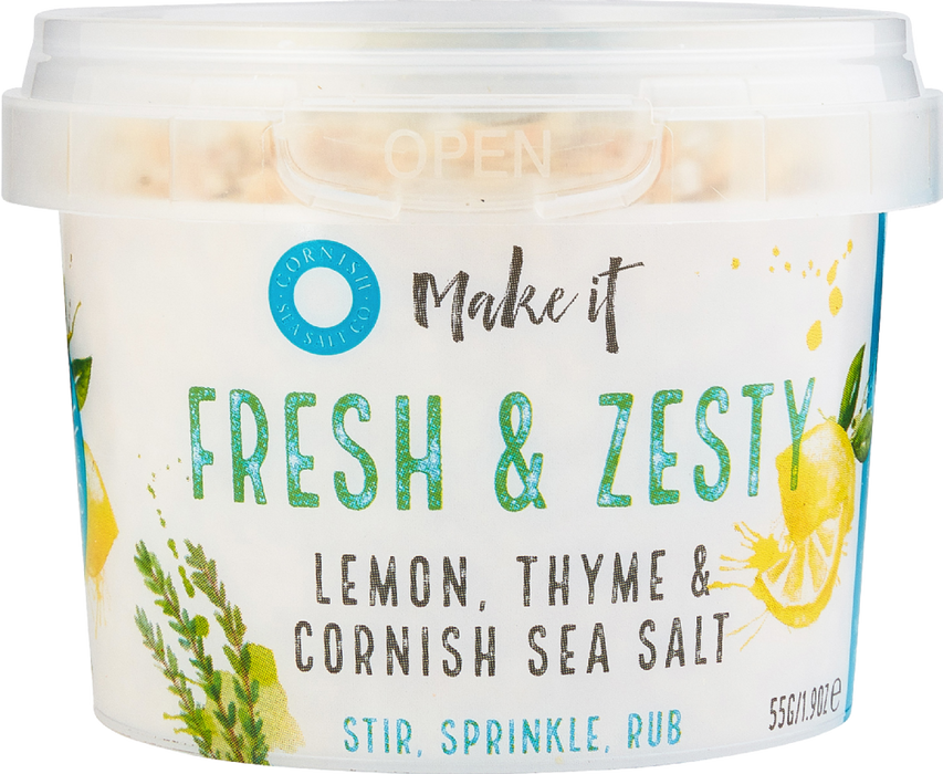 Cornish Sea Salt Co. Fresh & Zesty Lemon, Thyme Sea Salt 55G