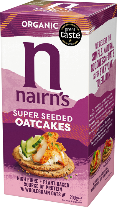 Nairn's Super Seeded Organic Oatcakes 200G