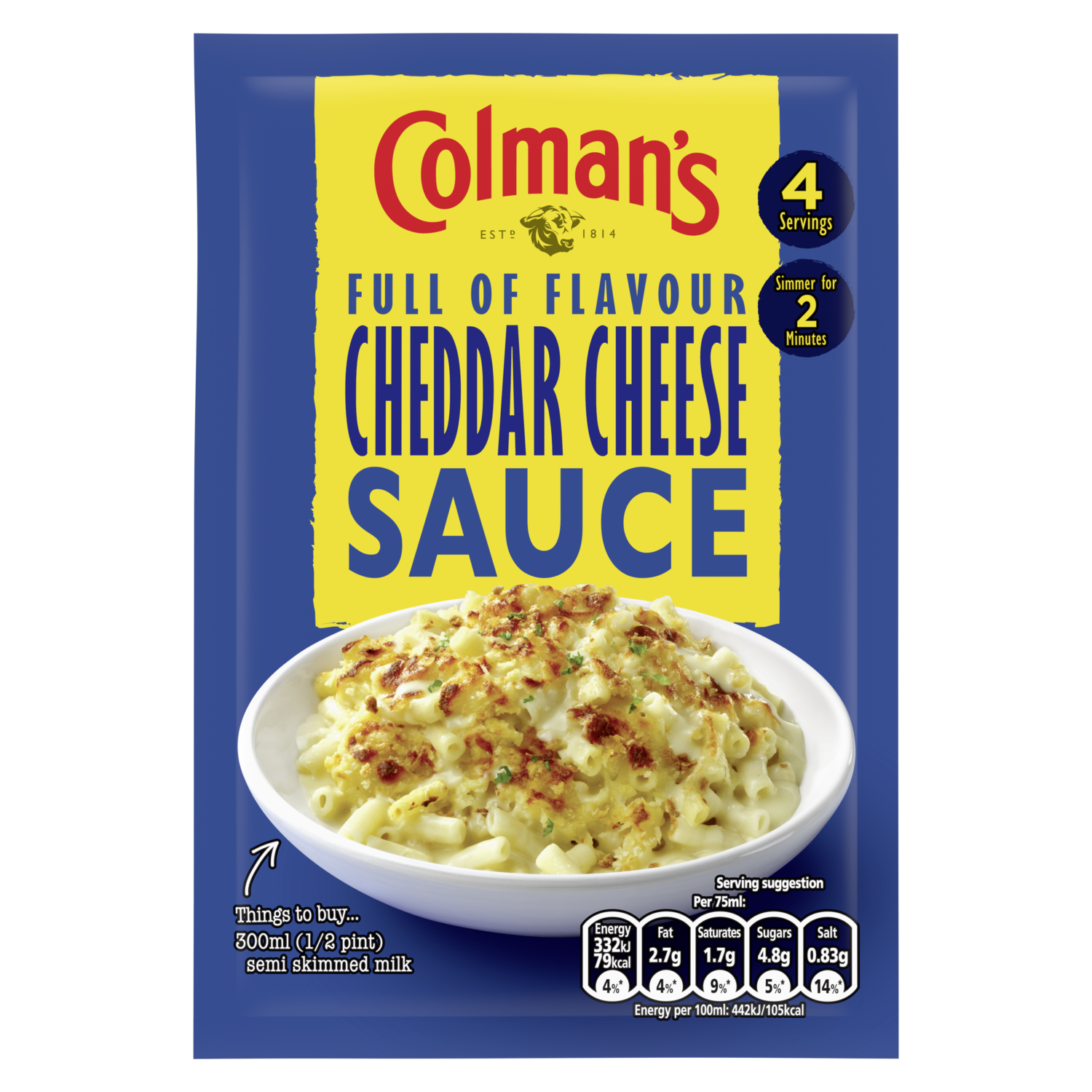 Colman's Cheddar Cheese Sauce Mix 40G