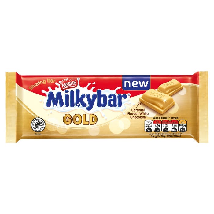 Nestle Milkybar Gold Sharing Bar 85G