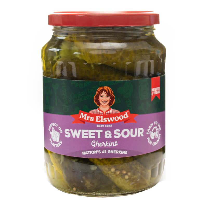 Mrs Elswood Sweet N Sour Cucumbers 670G