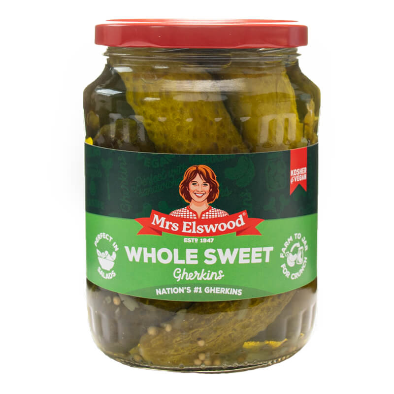Mrs Elswood Whole Sweet Cucumbers - Gherkins 670G
