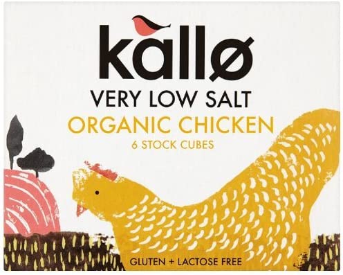 Kallo Very Low Salt Organic Chicken Stock Cubes 48G