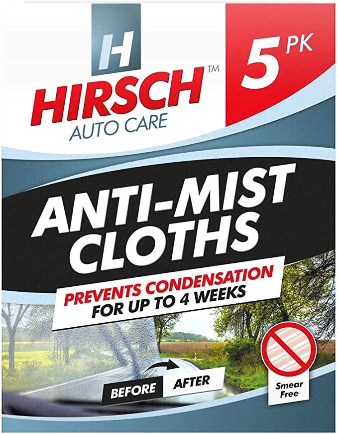 Hirsch Automobile Anti Mist Cloth 5pk