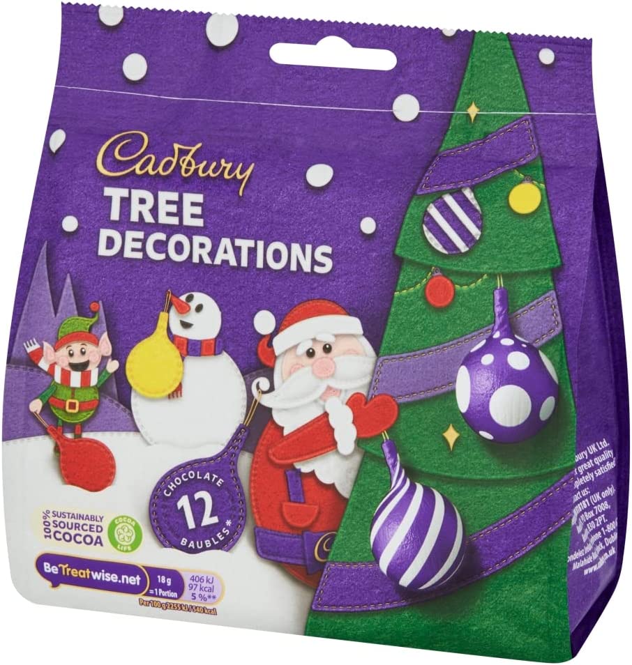Cadbury Christmas Tree Decoration Bag 72G
