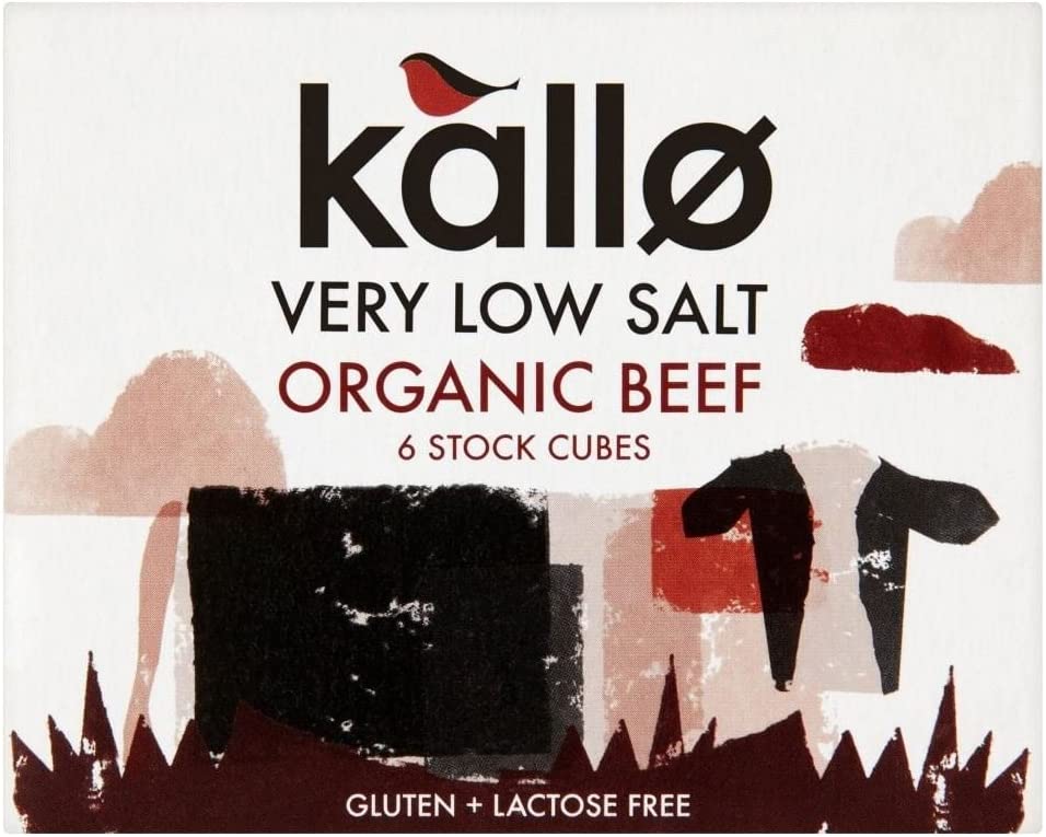 Kallo Very Low Salt Organic Beef Stock Cubes 51G