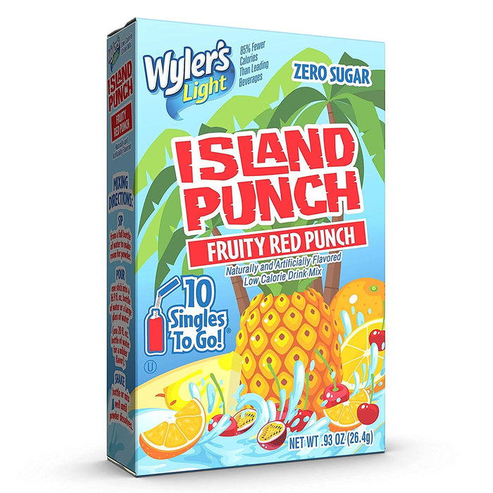 Wyler's Light Island Punch Fruity Red Punch 10s