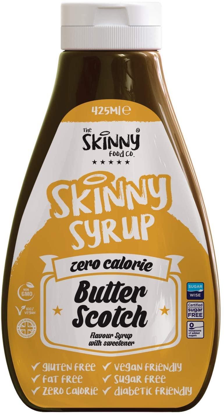 Skinny Syrup Zero Calorie Butterscotch Sugar Free Skinny 425Ml - World Food Shop