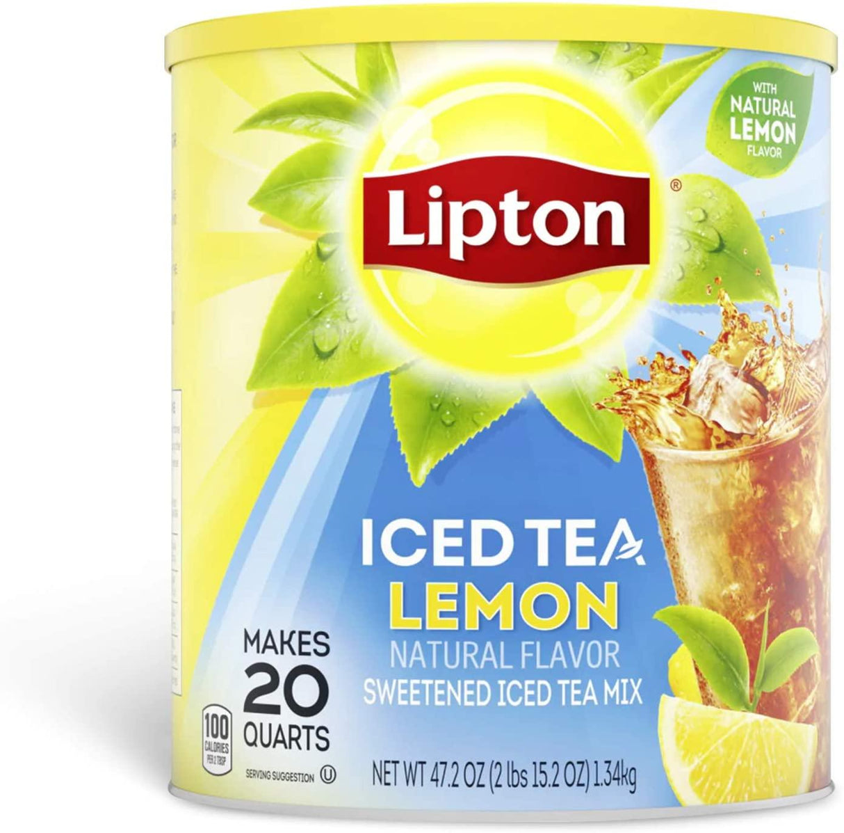 Lipton Iced Tea Lemon 20 Quarts - World Food Shop