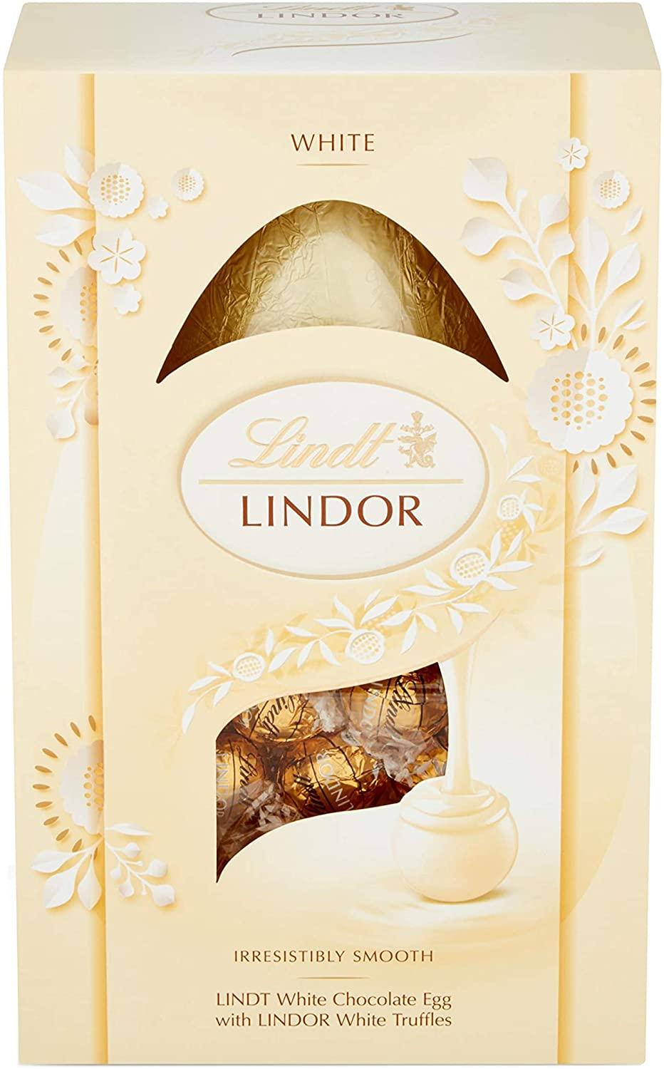 Lindt White Easter Egg With Lindor White Truffles 260G - World Food Shop