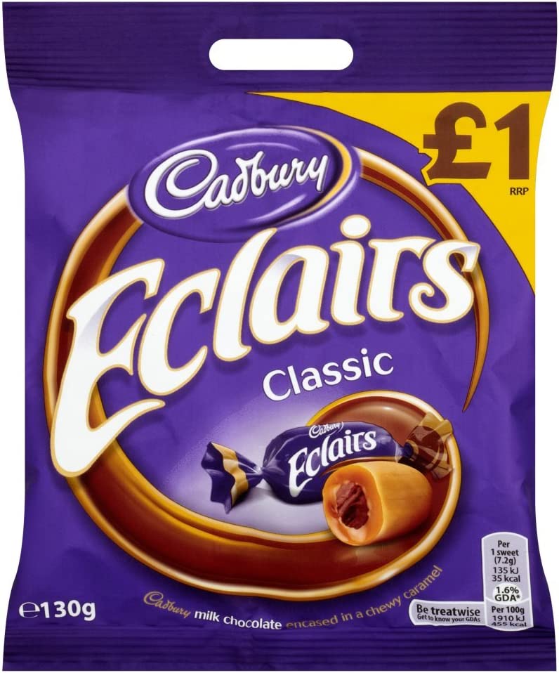 Cadbury Chocolate Eclairs Bag 130G