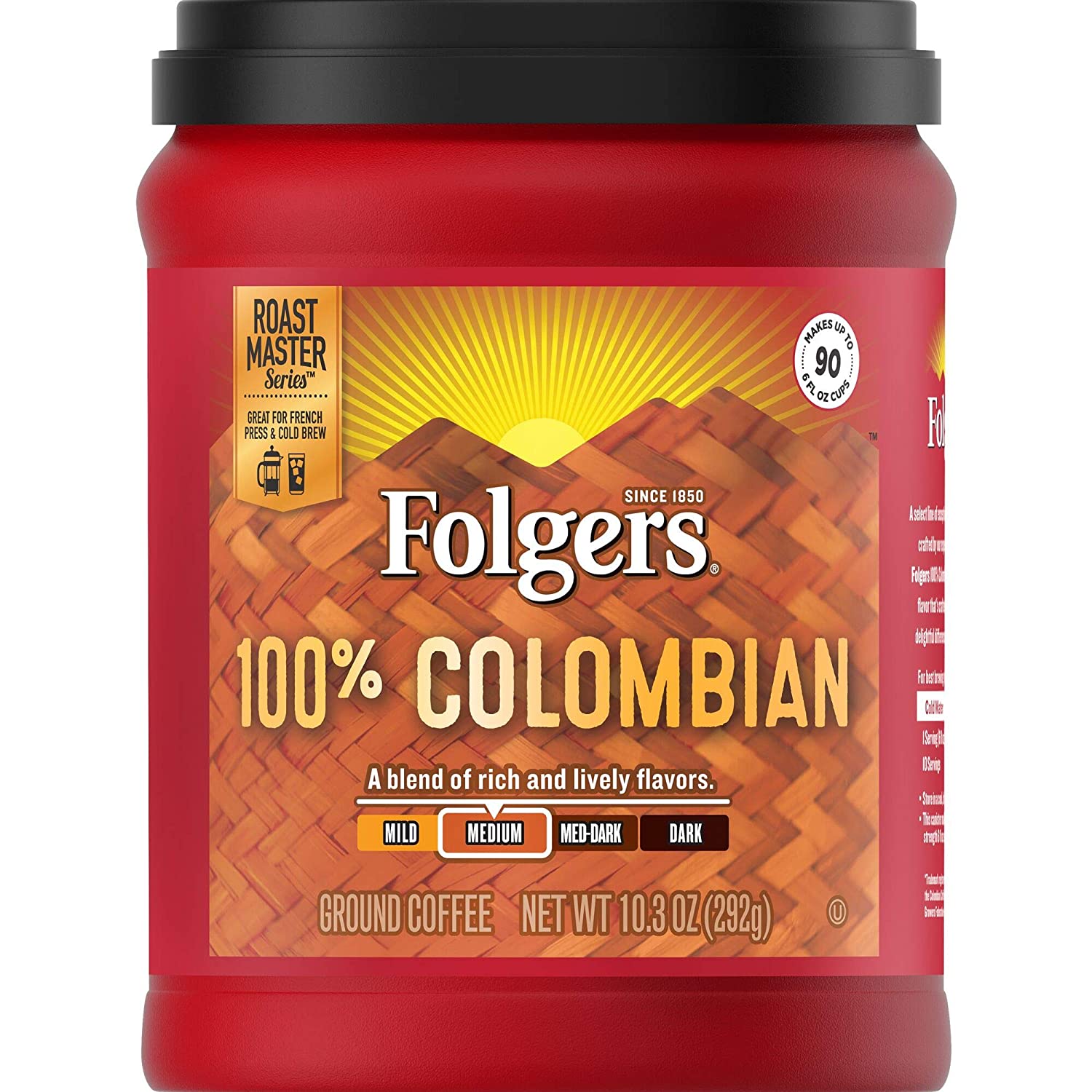 Folgers Colombian Ground Coffee 10.3oz