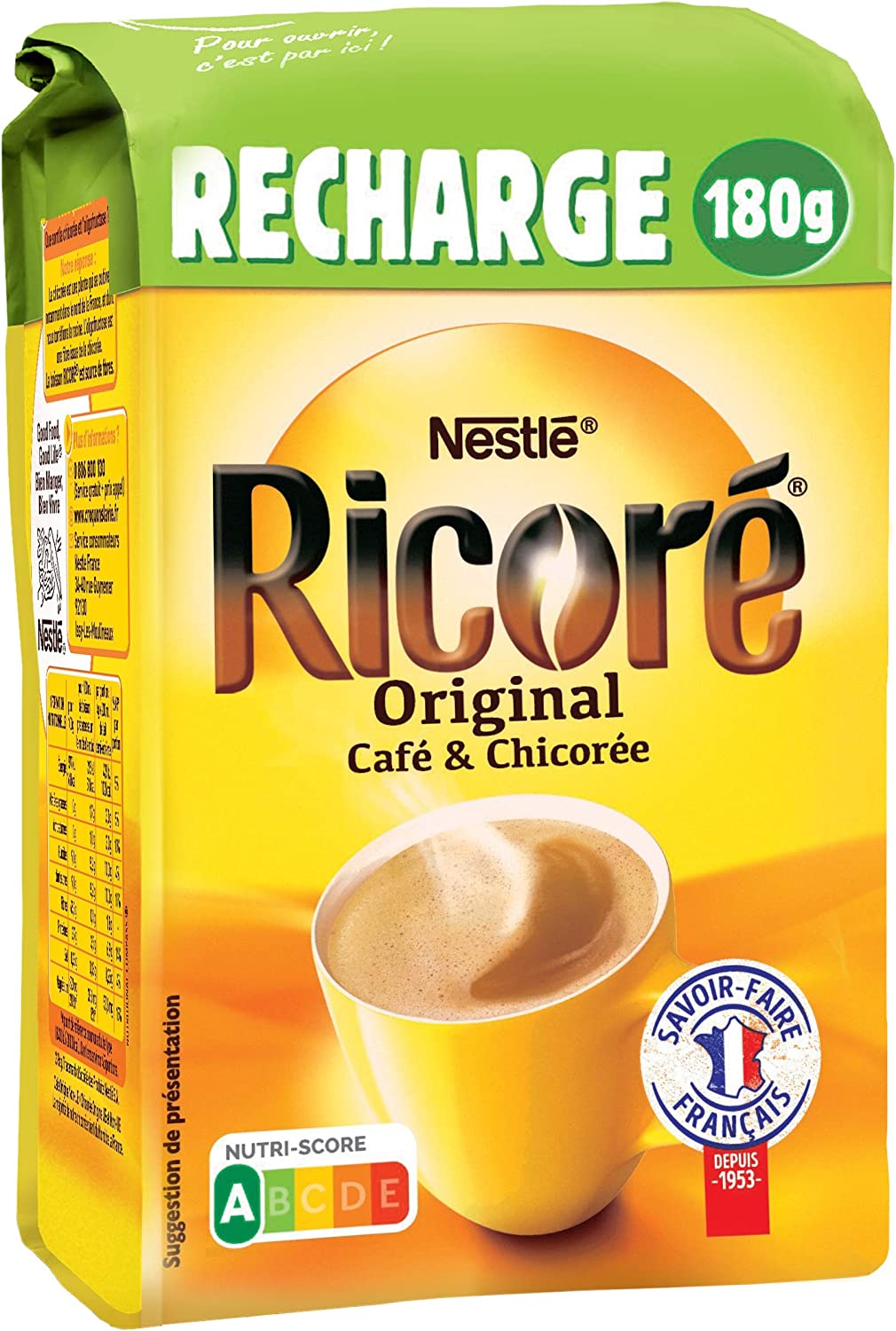 Nestle Cafe Chicory Soluble Ricore (Original Eco Pack) 180G
