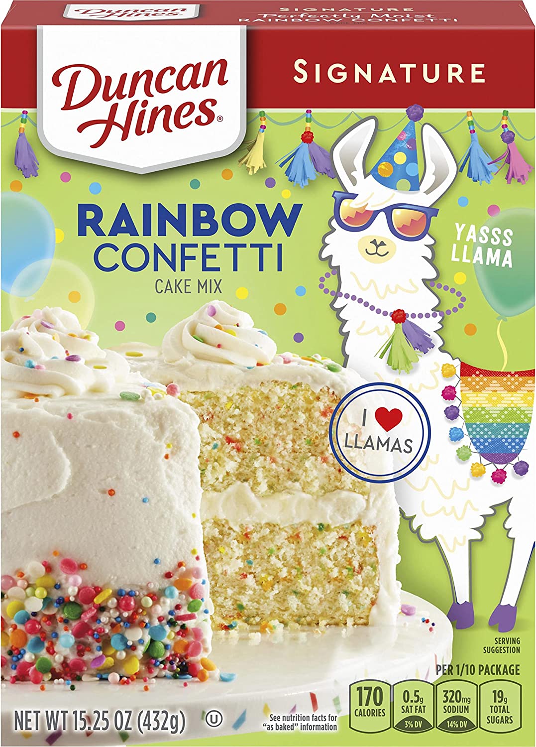 Duncan Hines Signature Confetti Cake Mix 15.25oz
