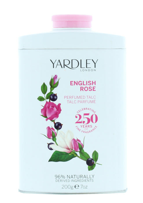 Yardley Rose Talc Tin 200G
