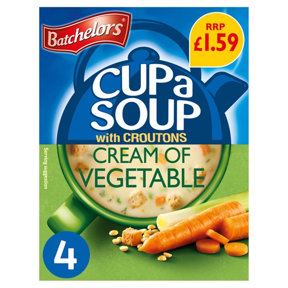 Batchelors Cup A Soup Cream of Vegetable 122G