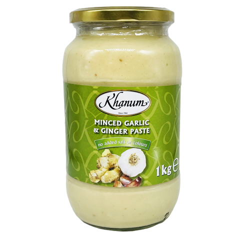 Khanum Minced Ginger And Garlic Paste 1KG