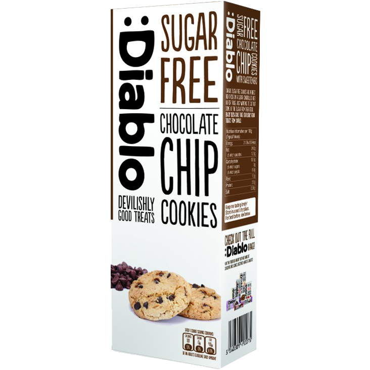 Diablo Sugar Free Chocolate Chip Cookies 130G