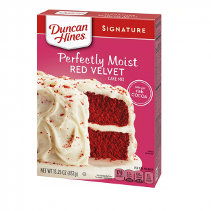 Duncan Hines Signature Perfectly Moist Red Velvet Cake Mix 15.25oz