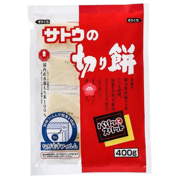 Sato Kirimochi Paritto Slitto Rice Cake 400G
