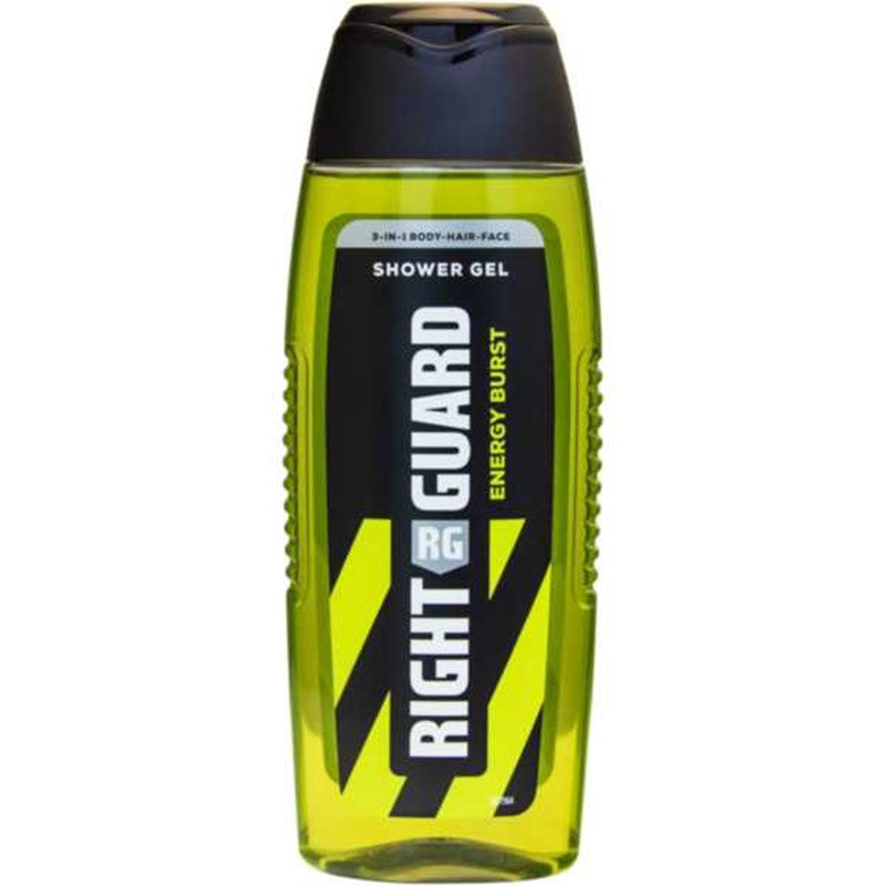 Right Guard Shower Gel For Men Energy Burst 250ML