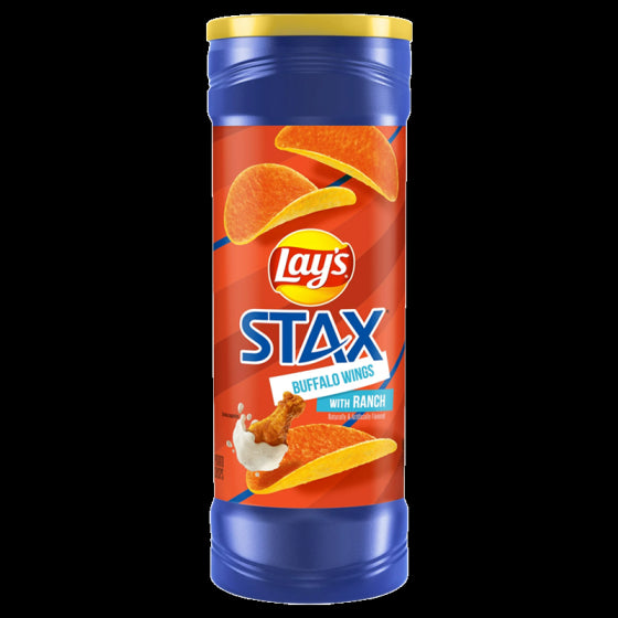 Frito Lays Stax Buffalo Wings Ranch 156G (5.5oz)
